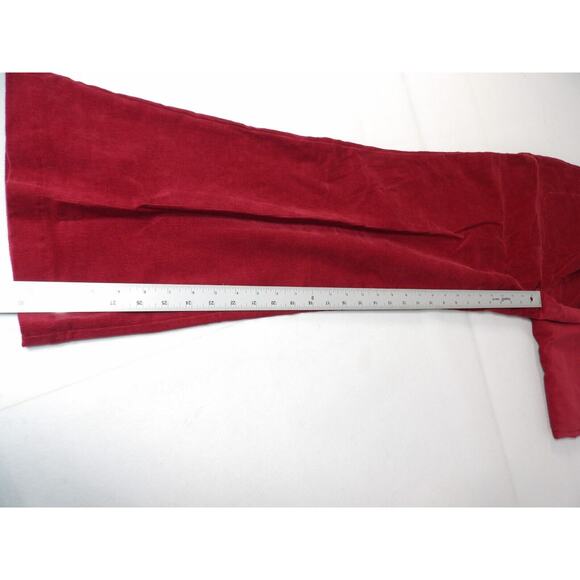 Self E Large Corduroy Pants Trousers Red NWT Pull On Stretch Waist Wide Leg Y2K - Picture 7 of 14